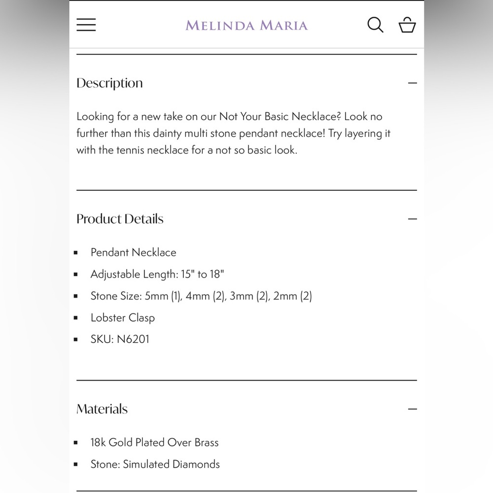 Melinda Maria Not Your Basic Multi Stone Pendant … - image 3